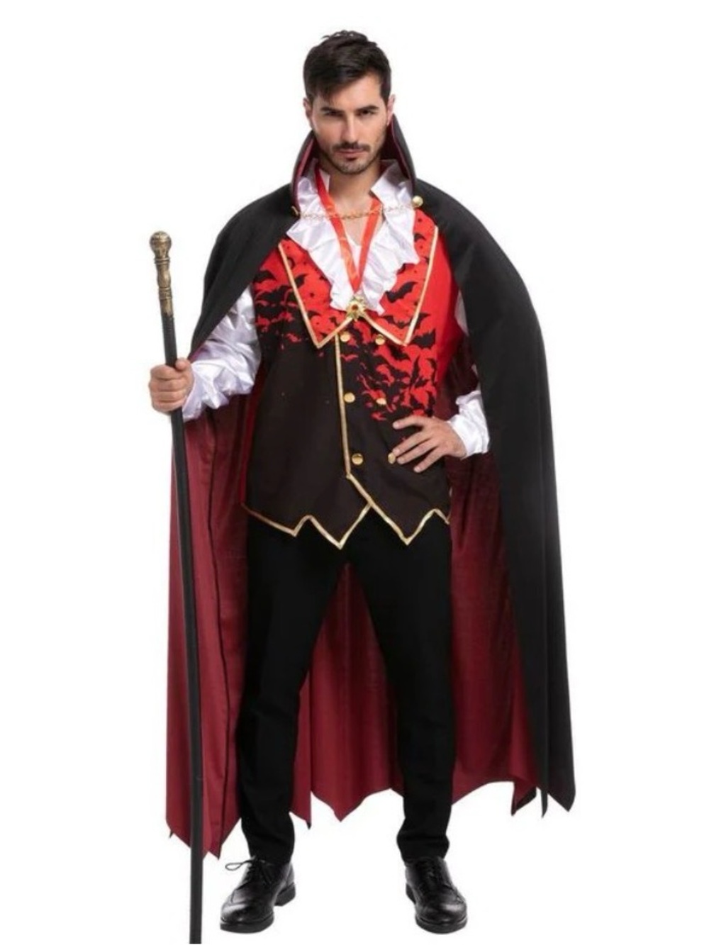 Spooktacular Creations Adult Vampire Costume with Accessories, Size Large, NWT